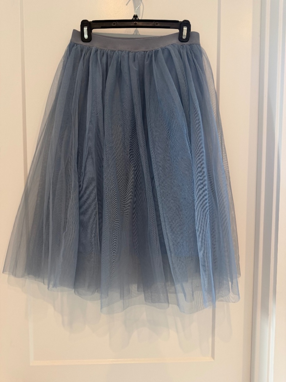 Haute Monde Light Blue Long Tulle Skirt Size Large